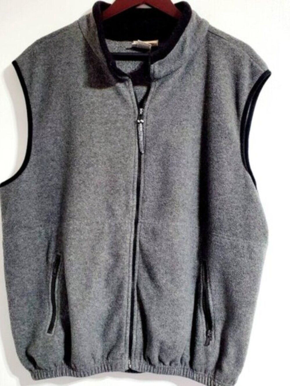 Colorado Trading Clothing Co Men's XL Gray Fleece Front Zip-up Vest